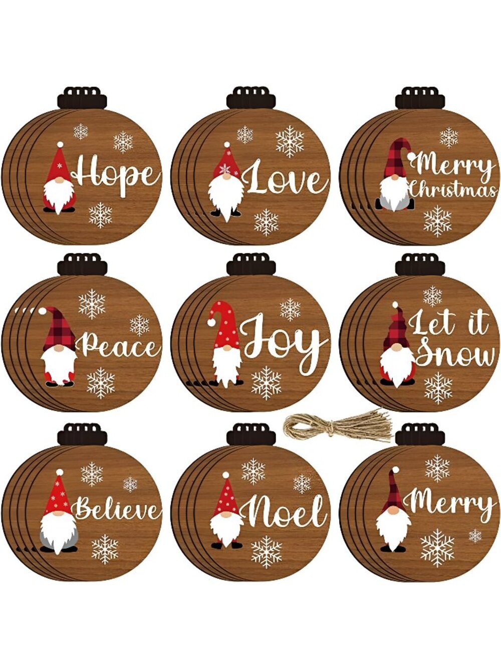 Christmas Tree Ornament Wooden Ornament Christmas Wood Hanging Decoration